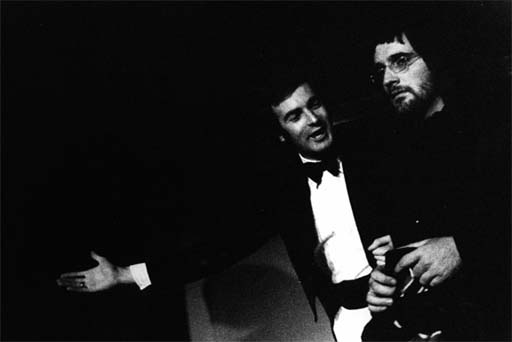 Nick and Peter in J.P. Donleavy's 'Peach Shoes', October 1972 (12k)